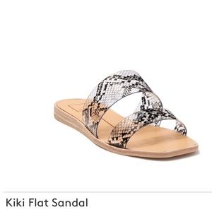 Dolce Vita Kiki snake print slide square toe